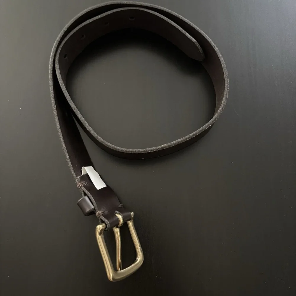 Vintage GAP Brown Leather Belt USA‎ Made Youth Size Medium